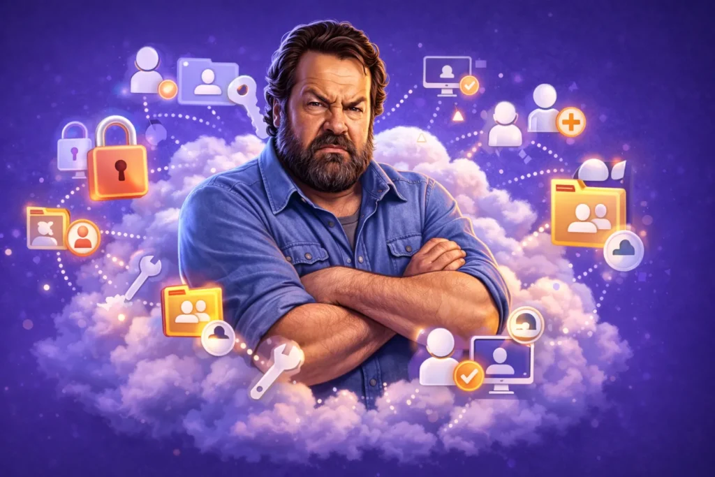 IT-Kosten senken Zugangsrechte reduzieren Visualisierung Bud Spencer