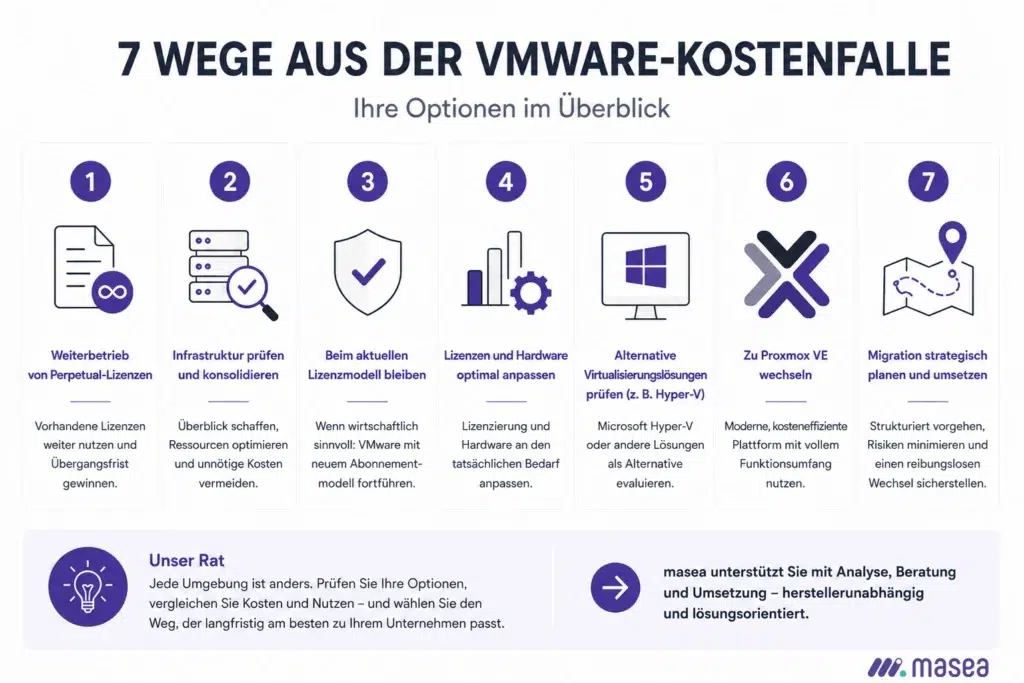VMware Alternative Wege aus der Kostenfalle Diagramm